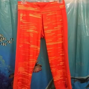 Reebok Orange Workout Capris